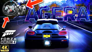 Koenigsegg Agera Forza Horizon 4 Logitech g29 Gameplay