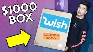 Unboxing 100% Random WISH PRODUCTS! HUGE 1000$ BOX OPENING!
