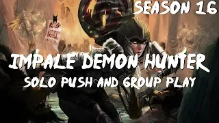 Impale Demon Hunter Build | Solo Push / Group Push & Speeds Diablo 3