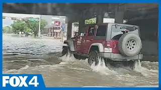 Flooding prompts water rescues in northwest Dallas