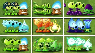 16 Pair PEA & Mint vs Pea & Torchwood - Who Will WIn? - Pvz 2 Team Plant Battlez