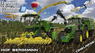 Harvesting CORN SILAGE with MrsTheCamPeR | Hof Bergmann | Farming Simulator 22 | Episode 3