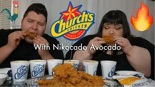 Church's Fried Chicken With Nikocado Avocado Mukbang Eating Show