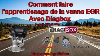 Comment faire l'apprentissage de la vanne EGR avec Diagbox