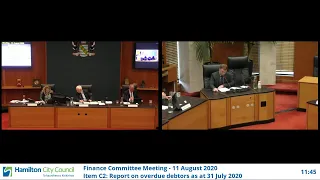 Finance Committee Meeting - 11 August 2020