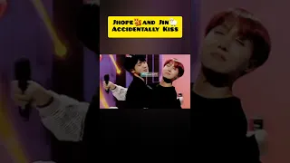 Jhope🐿and Jin🐑 Accidentally Kiss Their Reaction Over Kiss #shorts #jhope #jin #bts