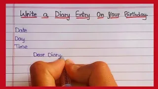 Diary Entry On Your Birthday-2021 || Powerlift Essay Writing || How to Write a Diary On Birthday