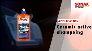 Application SONAX XTREME Shampoing Actif Céramique