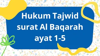 Hukum Tajwid surat Al Baqarah ayat 1-5 lengkap dengan alasannya