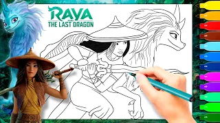 Raya and Sisu | Raya and the Last Dragon Coloring Pages