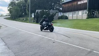 HAYABUSA DOES ROLLING BURNOUT LEAVING CAR MEET (May 2024)