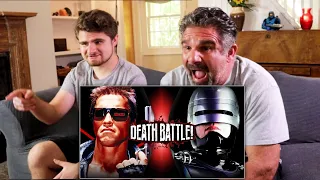 Dad Reacts to Terminator VS RoboCop | DEATH BATTLE