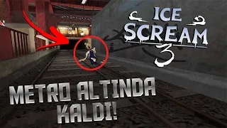 DONDURMACI ROD METRO ALTINDA KALDI! 🤣 | Ice Scream 3