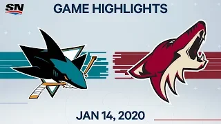 NHL Highlights | Sharks vs. Coyotes – Jan 14, 2020