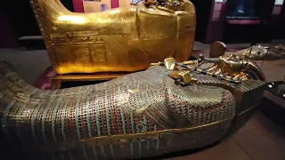 Tutankhamun Exhibit His Tomb and His Treasures in Atlanta Georgia on vacation on spring break part 5