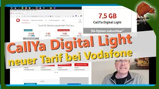 Vodafone neuer Tarif: CallYa Digital Light