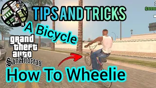 How To Do Wheelie A Bicycle In GTA San Andreas mobile android 2020