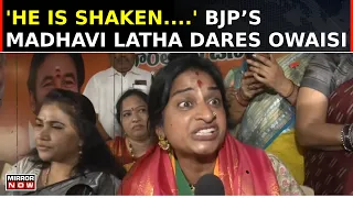 BJP’s Madhavi Latha Dares Owaisi In Hyderabad Ahead Of Lok Sabha Polls, Says 'He Is Shaken...'