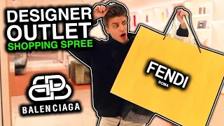 SHOPPING FOR DESIGNER AT THE OUTLETS!! (BALENCIAGA & FENDI)