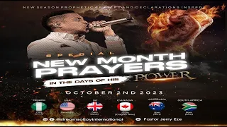 SPECIAL NEW MONTH PRAYERS FOR OCTOBER [IN THE DAYS OF HIS POWER] || NSPPD || 2ND OCTOBER 2023