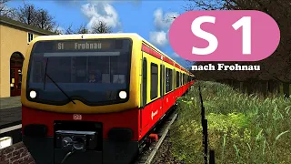 S-Bahn Berlin - S1 nach Frohnau (Baustelle im Nord-Süd-Tunnel) BR481 Mod + Unmod - Original Ansagen