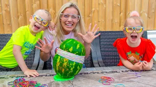 Gaby and Alex Watermelon Challenge for Mom | Gaby and Alex Show