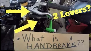 2 LEVERS ON HANDLE BAR!? Stunt Hand Brakes Explained!