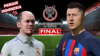 UDIN DI FINAL SUPERCOPA MELAWAN BARCELONA YANG BERMAIN KERAS, UDIN SAMPAI CEDERA PARAH #62 - FIFA 23