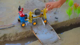 DIY how to make cow shed | house of animals | horse house | tractor | mini hand pump | tech creator