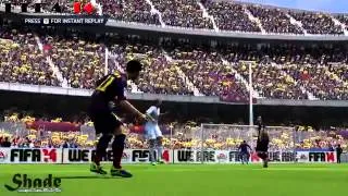 FIFA 14 vs PES 14 LONG SHOT and FINESSE SHOT