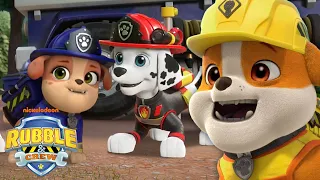 PAW Patrol Marshall Puts Out a Fire! 🔥 w/ Mix, Rubble & Motor | Rubble & Crew