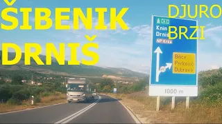 Šibenik - Konjevrate - Drniš, Dalmatia, Croatia, state road D33, June 2023