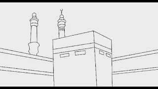 How to Draw Kaaba Drawing Easy | kaaba Drawing Tutorial || Makkah Drawing | Step by Step। ASM ARTS