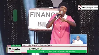 FUNNY AWINJA LEAVES PRESIDENT RUTO IN STITCHES AS SHE PRESENTS A FUNNY VERSION OF FINANCE BILL!!