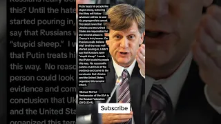 Michael McFaul Ambassador of the USA in the Russian Federation (2012–2014).. (Quotes)