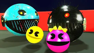 Pac-Man  vs Spike Robot Pacman Fun watching