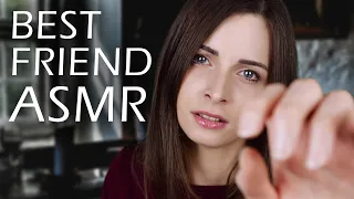 ASMR Roleplay: Best Friend comforts you (soft spoken ~ face touching ~ personal attention)