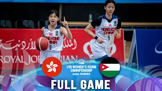 Hong Kong v Jordan | Full Basketball Game | FIBA U16 Women's Asian Championship 2023 - Division B