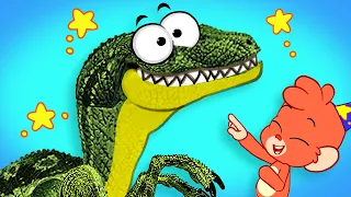 Club Baboo Dinosaurs for Kids | Dinosaur Cartoon videos | Velociraptor T-Rex | Learn dinos ABC