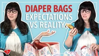 Expectation VS Reality: What's In My Diaper Bag! | Alisha from Millennial Moms