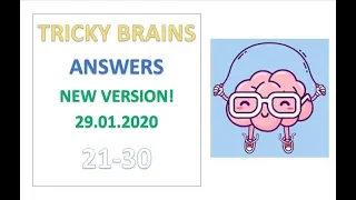 Tricky Brains Answers Level 21 22 23 24 25 26 27 28 29 30 Solutions Walkthrough