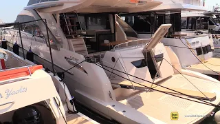 2022 Cayman YACHTS F580 Luxury Yacht - Walkaround Tour - debut 2021 Cannes Yachting Festival
