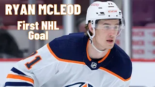 Ryan McLeod #71 (Edmonton Oilers) first NHL goal Nov 14, 2021