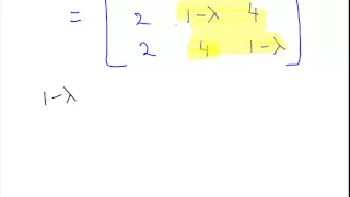 Eigenvalues ( Part 1 of worked example)