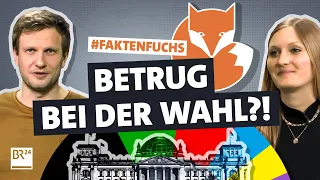Was ist dran an den Betrugsgerüchten zur Bundestagswahl? | #Faktenfuchs | BR24