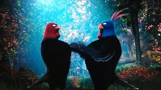 Jake and Ranger are dancing from Free Birds (2013)