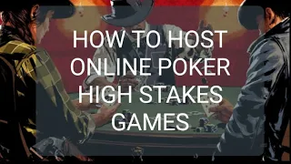 Red Dead Redemption 2 Online Poker How To Host Your Own High Stakes Poker Game