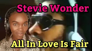 All In Love Is Fair (Live In Studio) - Stevie Wonder | REACTION