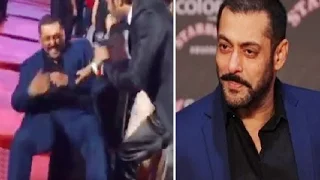 Hilarious | Salman Khan Fell Off His Chair At Colors Red Carpet Of The Sansui Stardust Award 2015