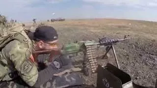 Донецк Donets'k 18 10 2014 война  Ополченцы бой за донецьк